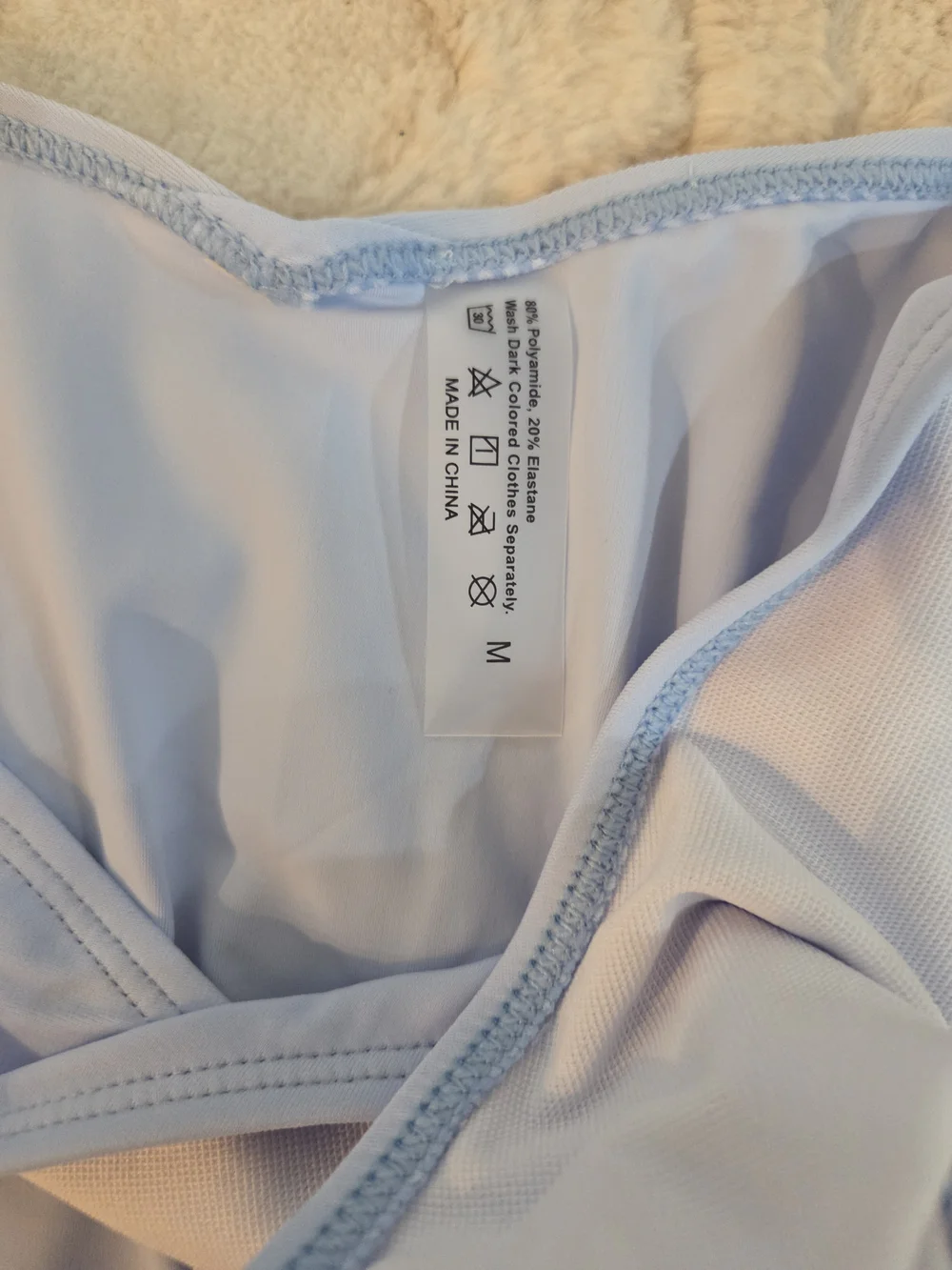 Light Blue Underwire Bikini Set Swimsuit‎ Swimwear Size Woman Medium
